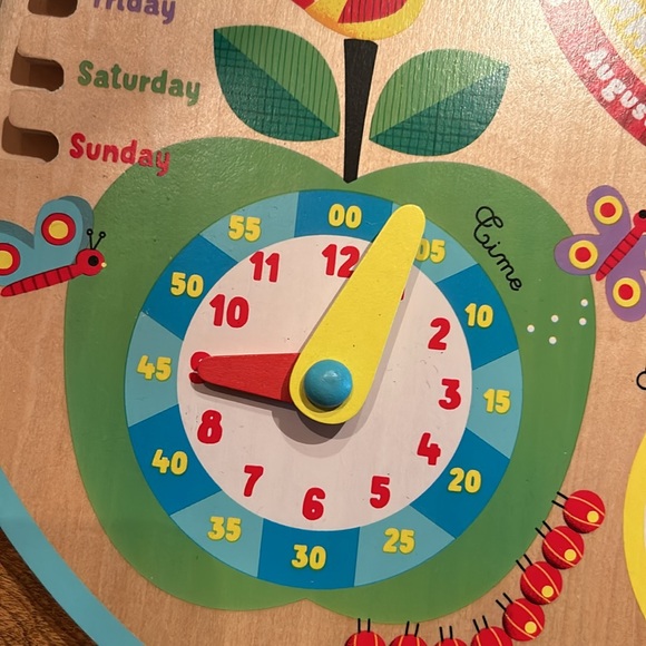Wooden Calendar, Weather and Clock Classroom Learning Toy *As is - France - Picture 6 of 12